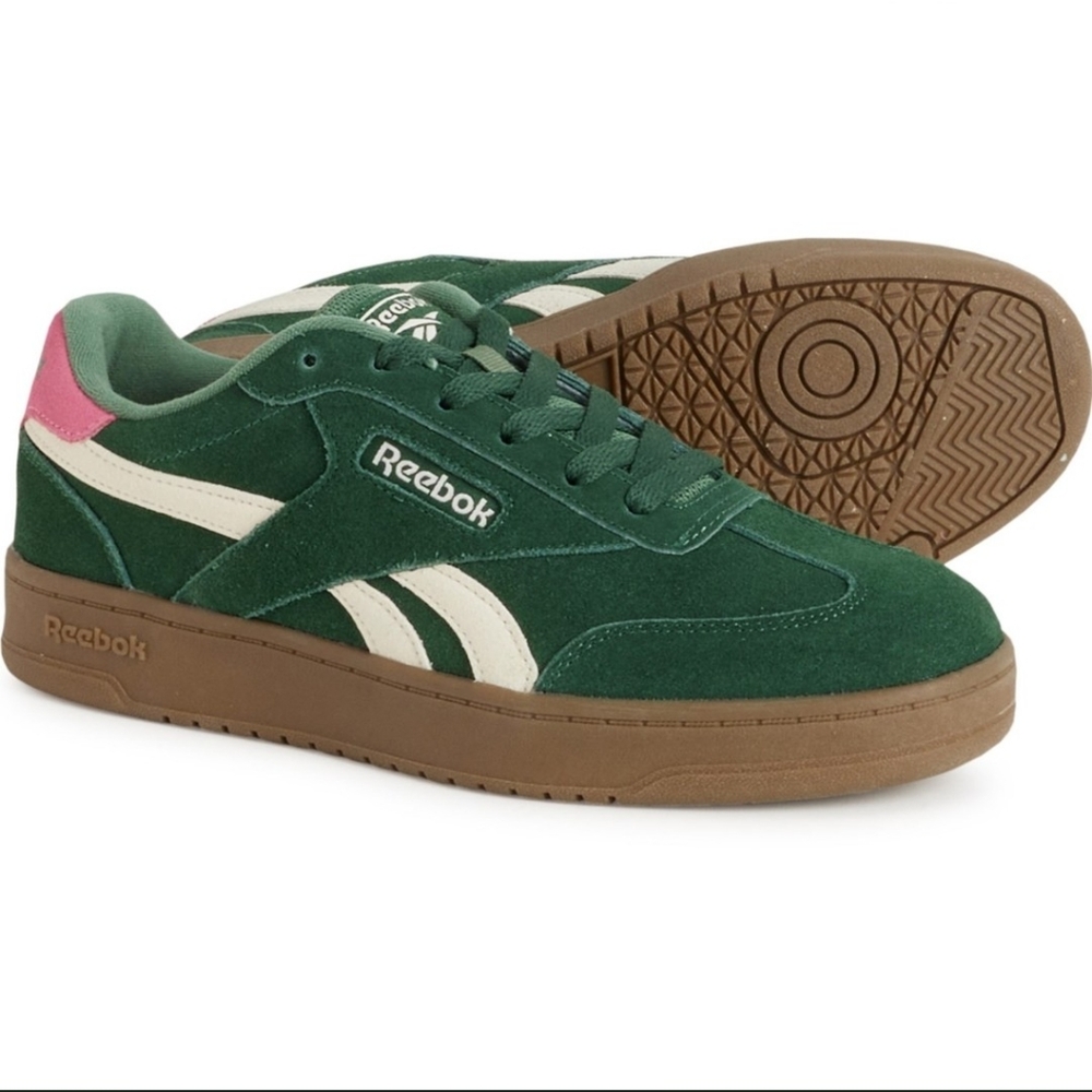 Reebok Green and Pink Sneakers